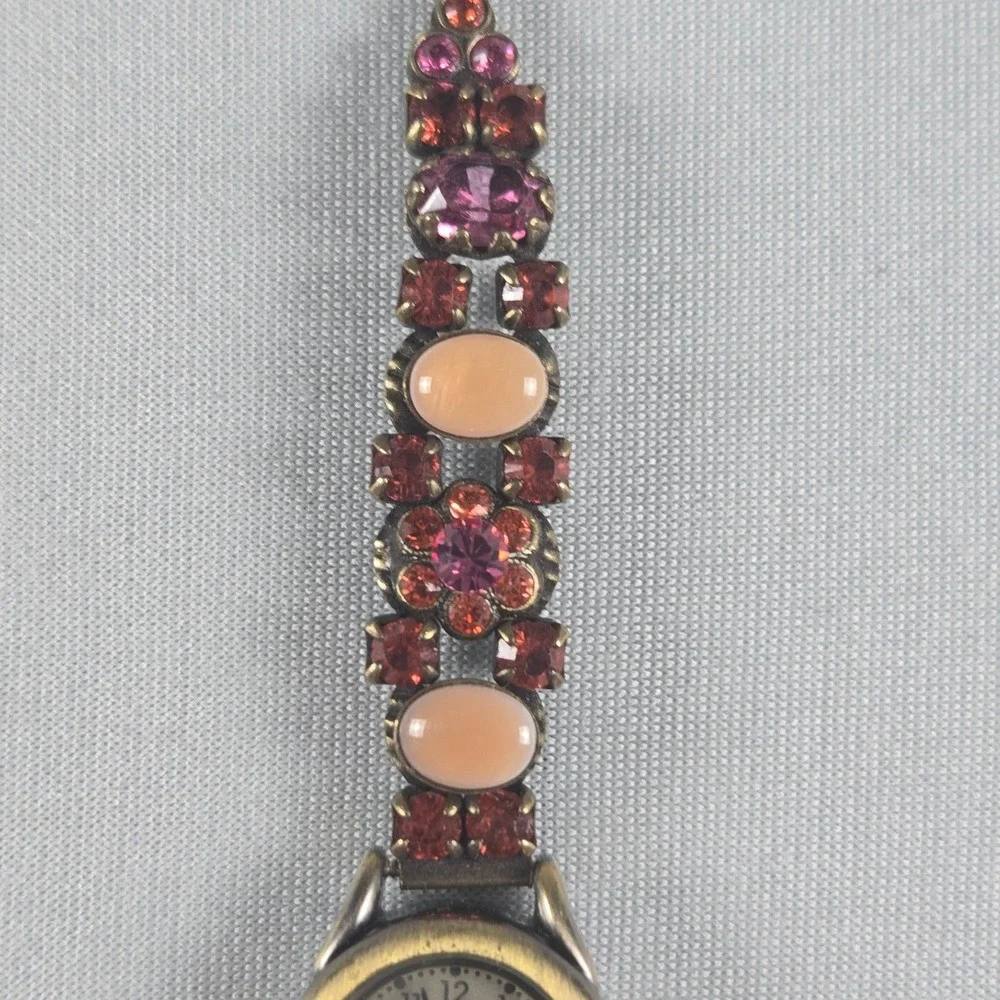 Marcy DeMarco La Contessa Bracelet Watch‎ Rhinestone Vintage Whimsical Jewelry